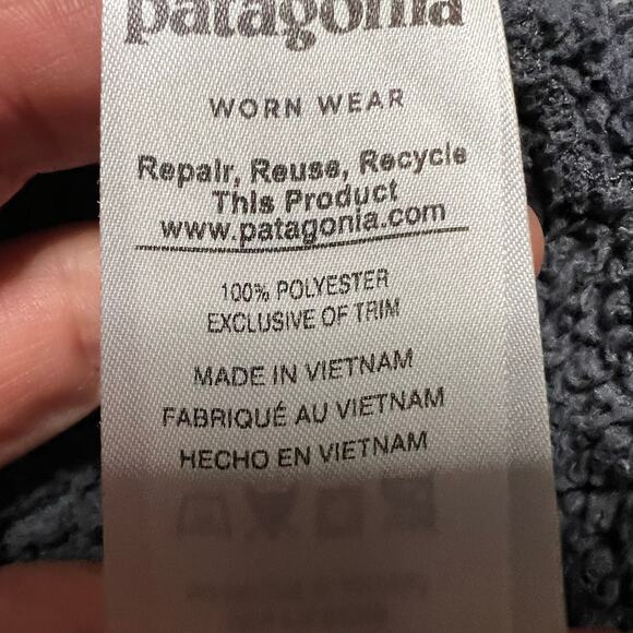 Patagonia Fleece Womens Large Gray Los Gatos Fleece 1/4 Zip Pullover *wearing - Picture 8 of 9